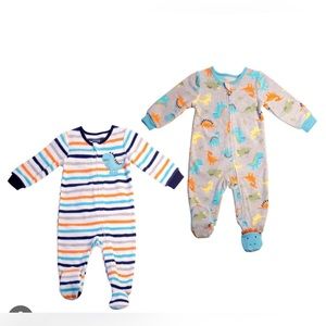 Absorba Kids' 2-pack Fleece Blanket Sleeper Dinosaurs 🦕 🦖12M